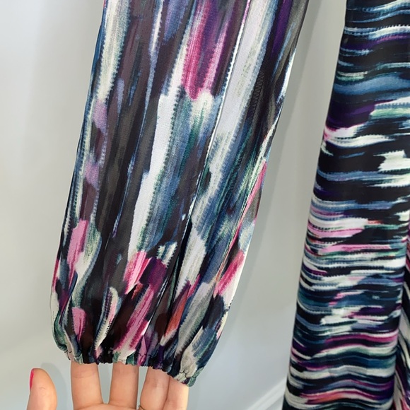 Betsey Johnson Blue and Pink 3/4 Sleeve Dress - Picture 6 of 10